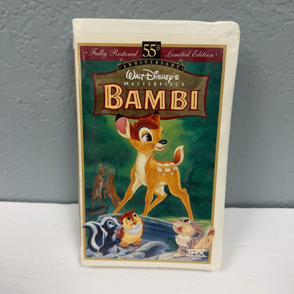 Bambi Walt‎ Disney's 55th Anniversary Masterpiece Collection: VHS 1997 Clamshell